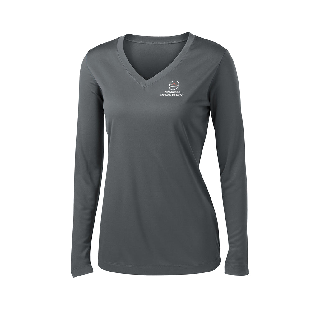 Sport-Tek Women's Long Sleeve PosiCharge Competitor V-Neck Tee